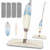 HOMTOYOU Wet Mop for Floor Cleaning: Microfiber Spray Mop with 4 Washable Pads for Cleaning Home Kitchen Multi-Surface Floors - 1Pcs 400+ML Refillable Bottle view 1