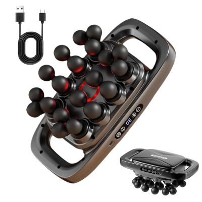 16 Heads Massage - 30 Levels of Adjustable Intensity | Light Massager | for Hair Growth, Deep Muscle Tissue Legs Back Shoulders Arms Relax Fr