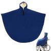 Wheelchair Blanket Warm Fleece-Lined Hooded Wheelchair Poncho Windproof & Waterproof Full Body Cover for Adults Men Women Poncho view 1