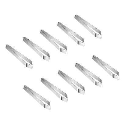 10 Pack Ergonomic Stainless Steel Tweezers Plucking Clip Suitable for Easy Extraction Chicken Ducks Hair and Fish Bone Kitchen Tool