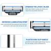 12 Pcs Razor Blades Refills 3 Layered Razor Blade,Manual Men Shaver Blade Refills,Compatible with Mac-h 3,Double Layer Lubrication Strip,with Knife Holder view 4