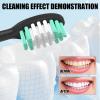 10 Pack Replacement Toothbrush Heads for Aquasonic Black Series/Duo PRO Series/Vibe Series Electric Toothbrush Replacement Head,Food-Grade Soft Nylon Bristles, Curved Shape Design (Black) view 4