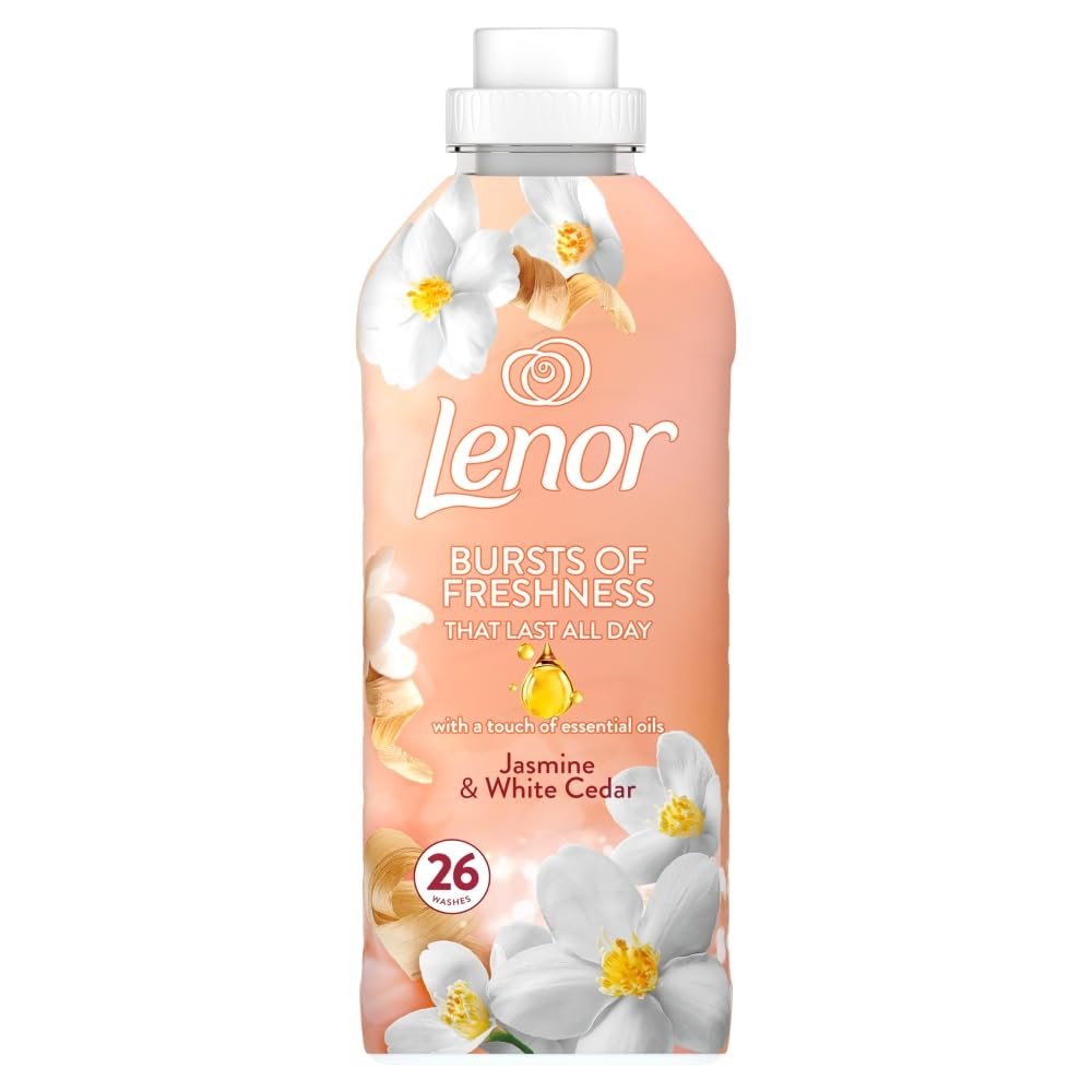Lenor Fabric Conditioner Jasmine & White Cedar 26 Washes 858ml