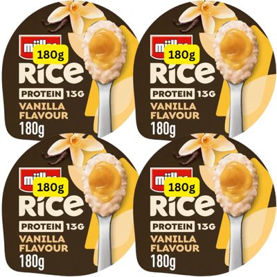 Protein Rice Pudding Mullers Vanilla 180g (4x180g)