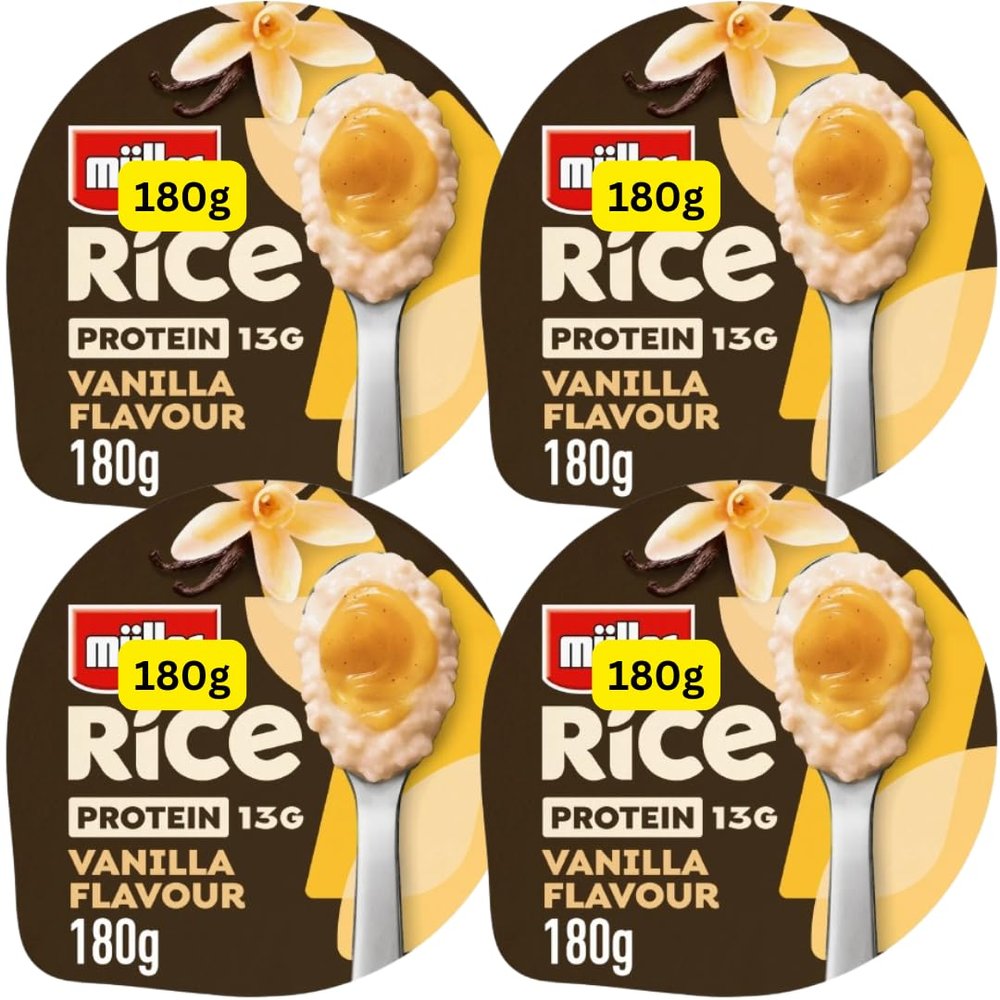 Protein Rice Pudding Mullers Vanilla 180g (4x180g)