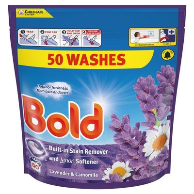 Bold 2in1 Laundry Detergent Pods Lavender & Chamomile 50 Washes