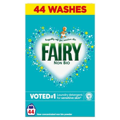Fairy Non-Bio for Sensitive Skin Laundry Powder 44 Washes 2200ml