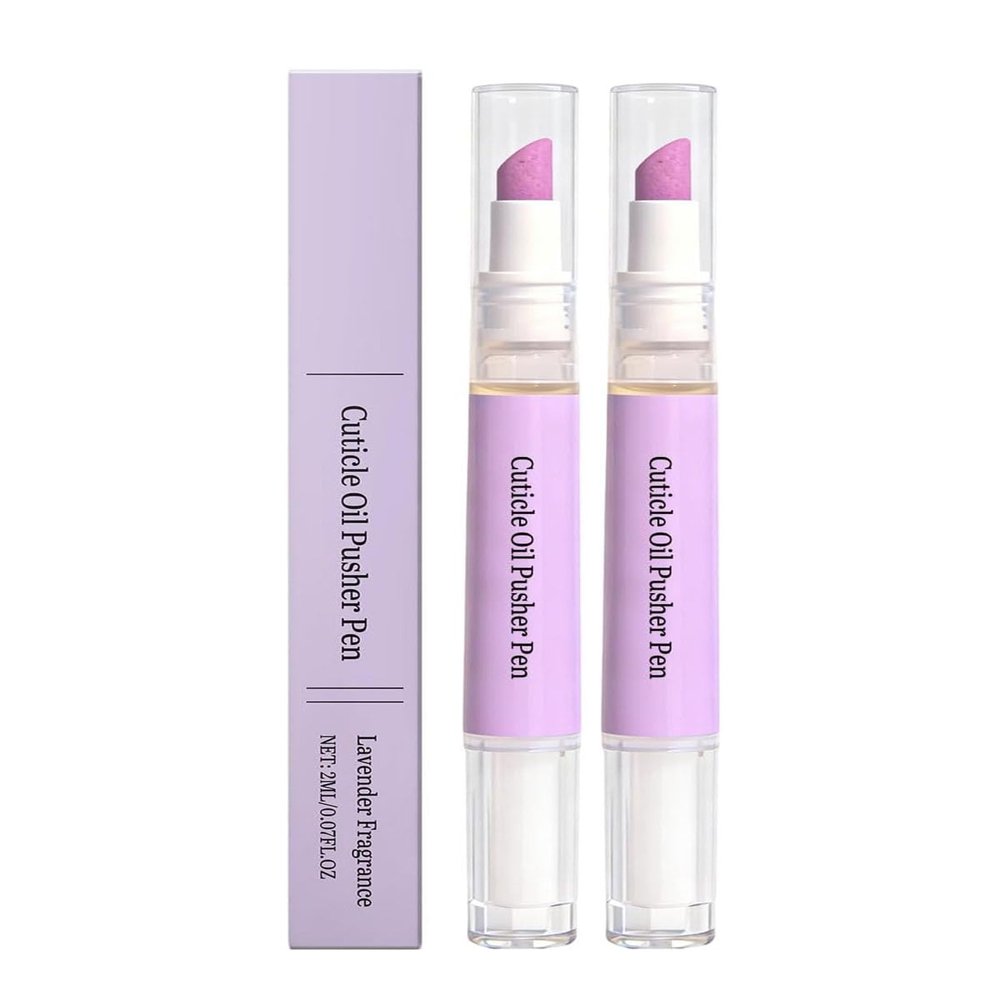 Cuticle Pusher Oil Pen for Nails, 2-in-1 Nail Care Pen, 2 in 1 Cuticle Remover Nail Oil en, uticle Cleaner en, ail Care Repair for Dry Damaged Nails, Gentle Moisturiser & Strengthens (C)