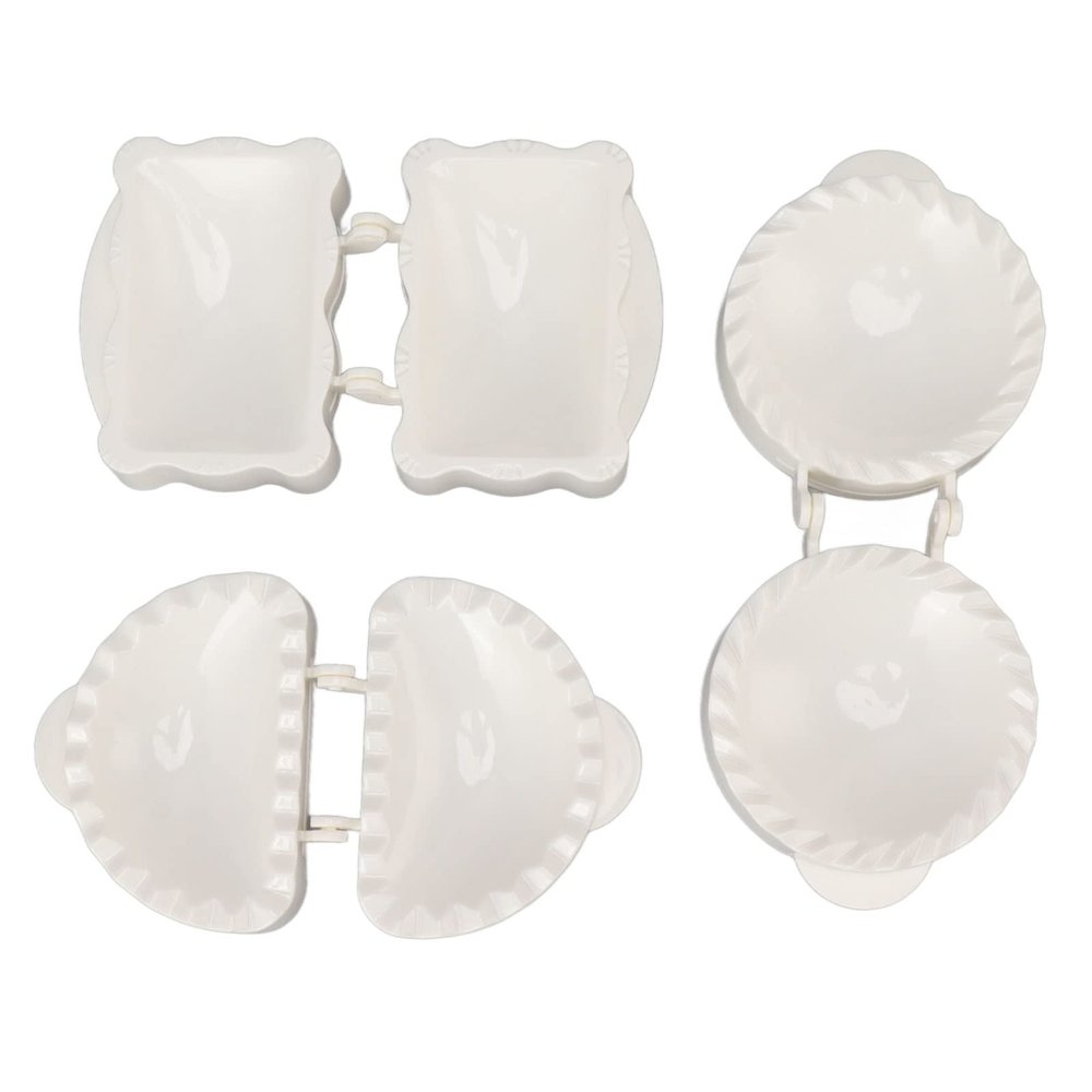 Fafeicy Hand Pie Set Mini Hand Pie Molds, Food-Grade ABS, Create Circle, Semicircle, Rectangle Snacks for Baking Enthusiasts