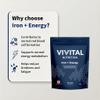 Vivital Nutrition Iron + Energy Tablets | 60 Tablets (60 Servings) | High Strength Iron from Ferrous Fumarate | Supports Energy, Focus & Red Blood Cell Formation | Vegan view 2