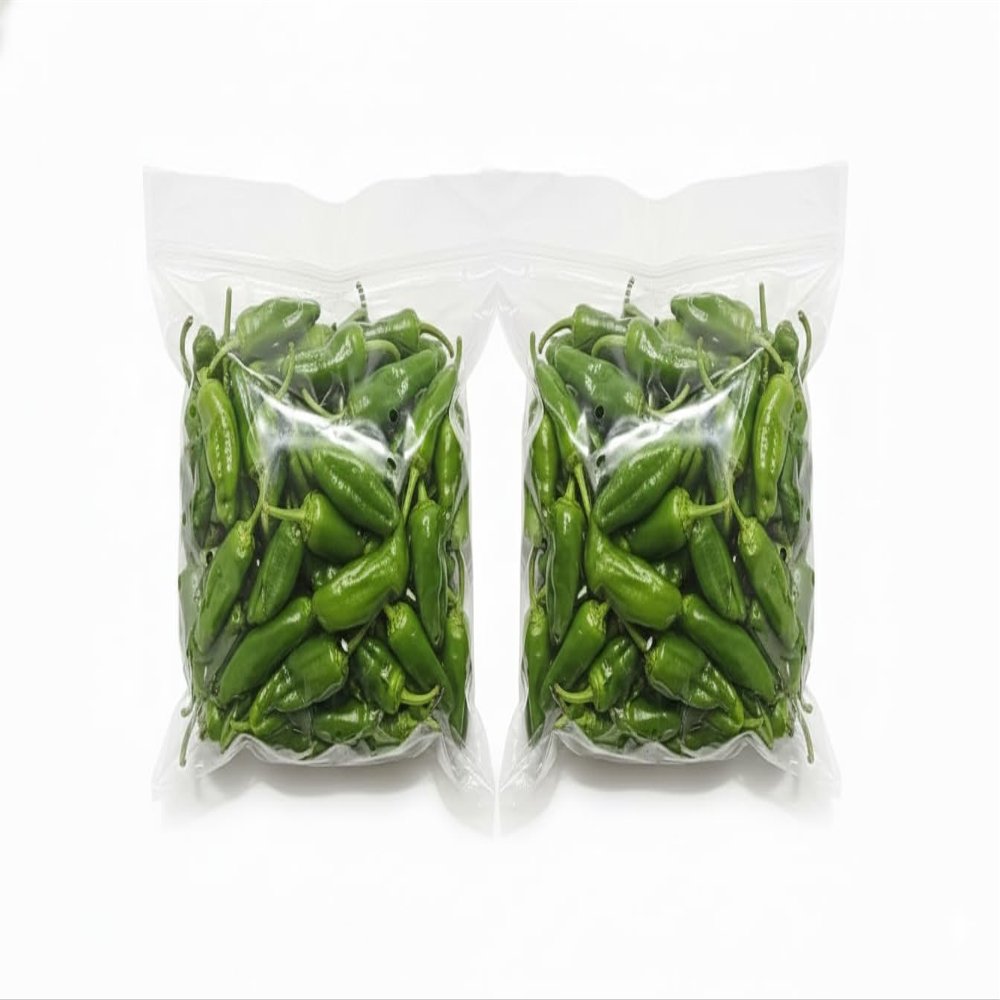 Padrn Peppers PACK OF 2-800g Each | Premium Spanish Green Peppers | Mild to Medium Heat Frying Peppers | Farm Fresh Gourmet Vegetables for Tapas, Grilling, Roasting & Mediterranean Cooking