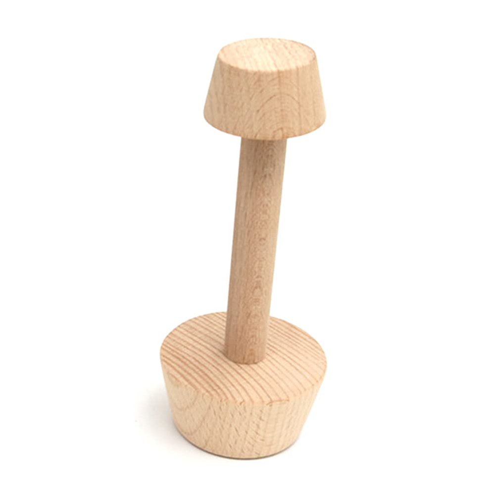 Fafeicy Wooden Tart Tamper Set Double Sided Egg Tarts Pusher Eco-Friendly Pastry Baking Tool for Mini Egg Tart Cheesecakes and Dessert Lovers (As Shown)