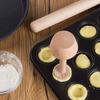 Fafeicy Wooden Tart Tamper Set Double Sided Egg Tarts Pusher Eco-Friendly Pastry Baking Tool for Mini Egg Tart Cheesecakes and Dessert Lovers (As Shown) view 2