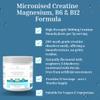 Micronised Creatine Plus Magnesium and Vitamin B6 & B12 Formula | Clean, Vegan-Friendly Naturally Flavoured Raspberry-Blueberry Taste | Energy, Strength, Recovery & Performance Support view 2