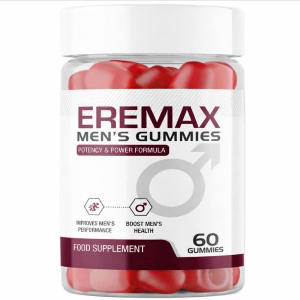EREMAX Mens Gummies Energy & Vitality Supplement for Men Natural 60 Gummies Supports Stamina, Strength & Wellness 60 Gummies UK Regulated Food Supplement