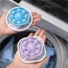 BDFJEDS 2Pcs Laundry Washing Machine Filter Remove Dirty Hair Mesh Yarn Laundry Reusable Ball Furs Lint Hair Catcher Clothe Cleaning(Blue) view 3