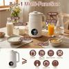 8-in-1Nut Milk Maker, 1200ml Automatic Soy Milk Maker, Plant-Based Milk Machine with Delay Start, Keep Warm & Self-Cleaning for Oat Milk, Almond Milk, Soups, Porridge & Smoothies view 2