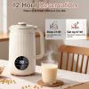 8-in-1Nut Milk Maker, 1200ml Automatic Soy Milk Maker, Plant-Based Milk Machine with Delay Start, Keep Warm & Self-Cleaning for Oat Milk, Almond Milk, Soups, Porridge & Smoothies view 3