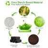 1.2 Gallon Compostable Trash Bags - 200 Count Black Small Garbage Bag Waterproof Leakproof Bulk Mini Wastebasket Liners No Scent for Desk, Car, Bathroom Inwaysin view 3