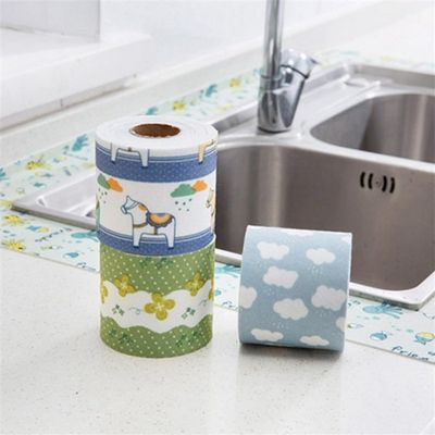 Tidevib Window Anti-Condensation Strip Moisture Absorption, 280cm Roll, Washable Water-Absorbing Sticker Glass Surfaces, Bathroom, Sink Countertops, 4 Pack