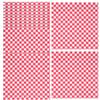 Mikikit 50pcs Red Gingham Greaseproof Sandwich Wrapping Paper Sheets 30x30cm, Oil-Resistant Food Basket Liners for Burgers, French Fries, Baking, and Packed Meals view 1