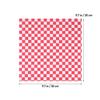Mikikit 50pcs Red Gingham Greaseproof Sandwich Wrapping Paper Sheets 30x30cm, Oil-Resistant Food Basket Liners for Burgers, French Fries, Baking, and Packed Meals view 2
