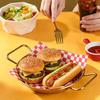 Mikikit 50pcs Red Gingham Greaseproof Sandwich Wrapping Paper Sheets 30x30cm, Oil-Resistant Food Basket Liners for Burgers, French Fries, Baking, and Packed Meals view 4