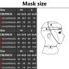 Adjustable Latex Head Mask with Zipper, Flexible and Reusable Face Cover,Black view 3