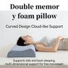 AIUTG Extra-Long Couples PillowMade with memory foam, this oversized pillow features an ergonomic design suitable for the whole family. Perfect for side sleeping and back sleeping(Grey,34 * 120cm) view 3
