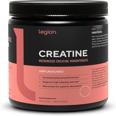 LEGION MicronizedCreatine Monohydrate Supplement - Clean Creatine Powder for Muscle Gain & Post Workout Recovery - Micronized Creatine Supplement for Maximum Absorption (200 Servings, Unflavored)