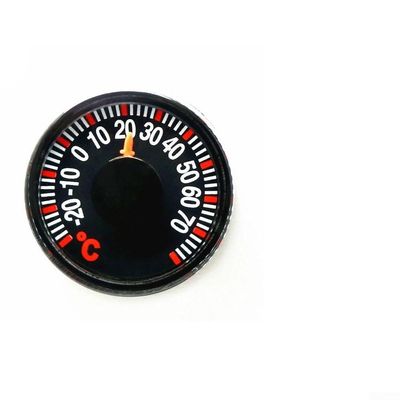 High Accuracy Thermometer, 27mm Small Round dialss Type Temperature Gauge for Indoor Monitoring with Clear Scale and -20 to 70C Measuring Range