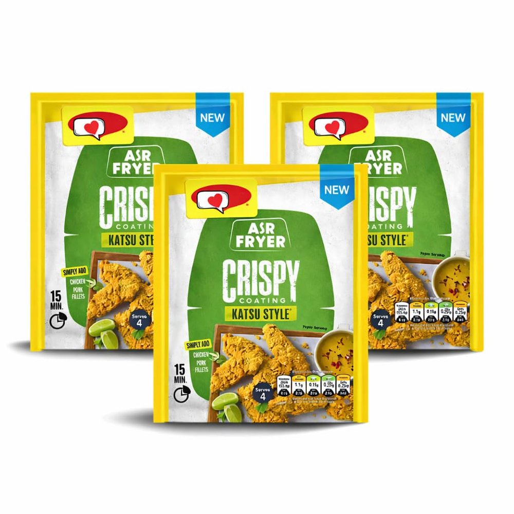 Breadcrumbs Bundle, Japanese-Style Katsu Crispy Coating Mix, Air Fryer, 3 Pack, 70g each, Quick Meal Preparation with Thank you Card