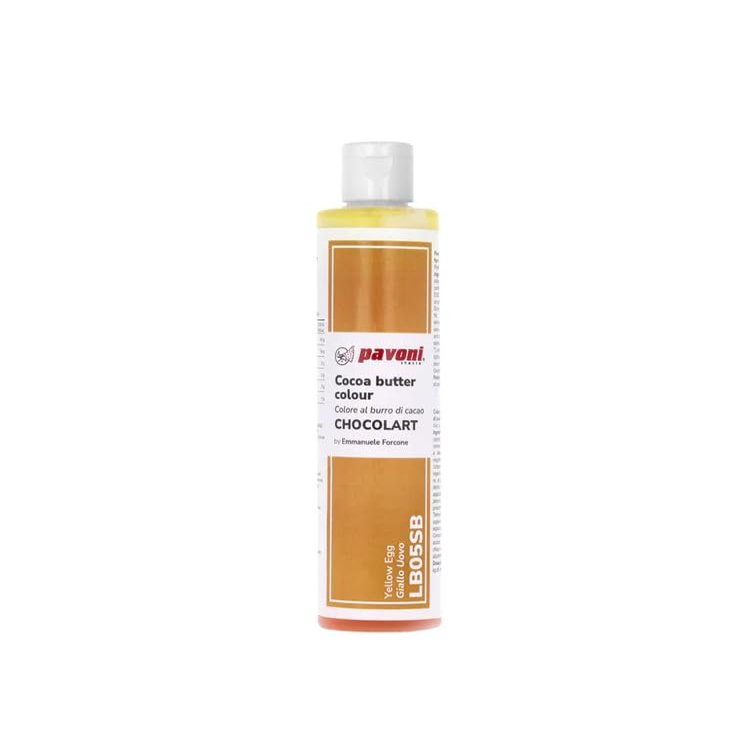 200 GR COCOA BUTTER EGG YELLOW PAVONI