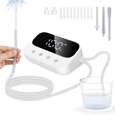 Enema Kit, Electric Enemas for Colon Cleanse for Women Men, Adjustable 100 Water Pressure, Coffee Enema Coffee Organic Kit with Led Display (White)