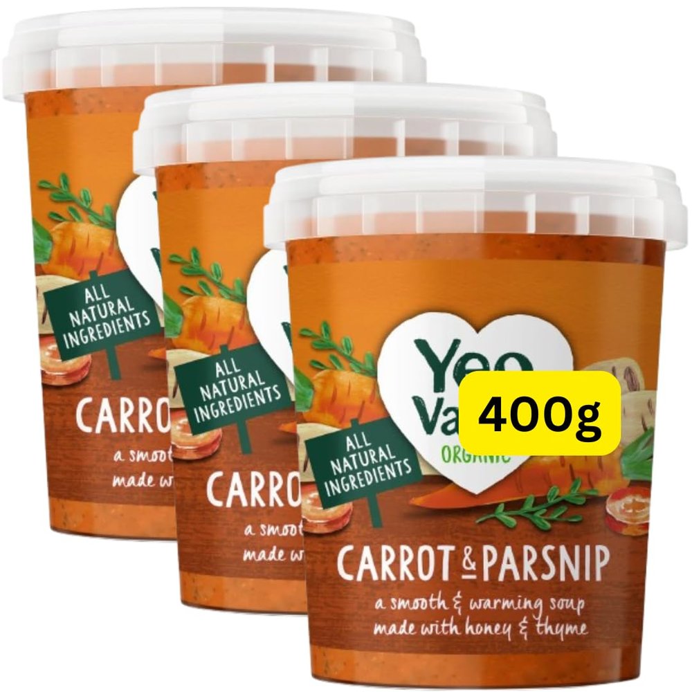 Carrot, Parsnip & Thyme Soup Org YeoValleys 400g (3x400g)