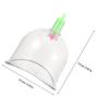 POPETPOP 3pcs Vacuum Cupping Set for Joint Therapy, U-Shaped and C-Shaped Vacuum Suction Cups, Household Massage Cups for Muscle Relaxation and Relief view 2