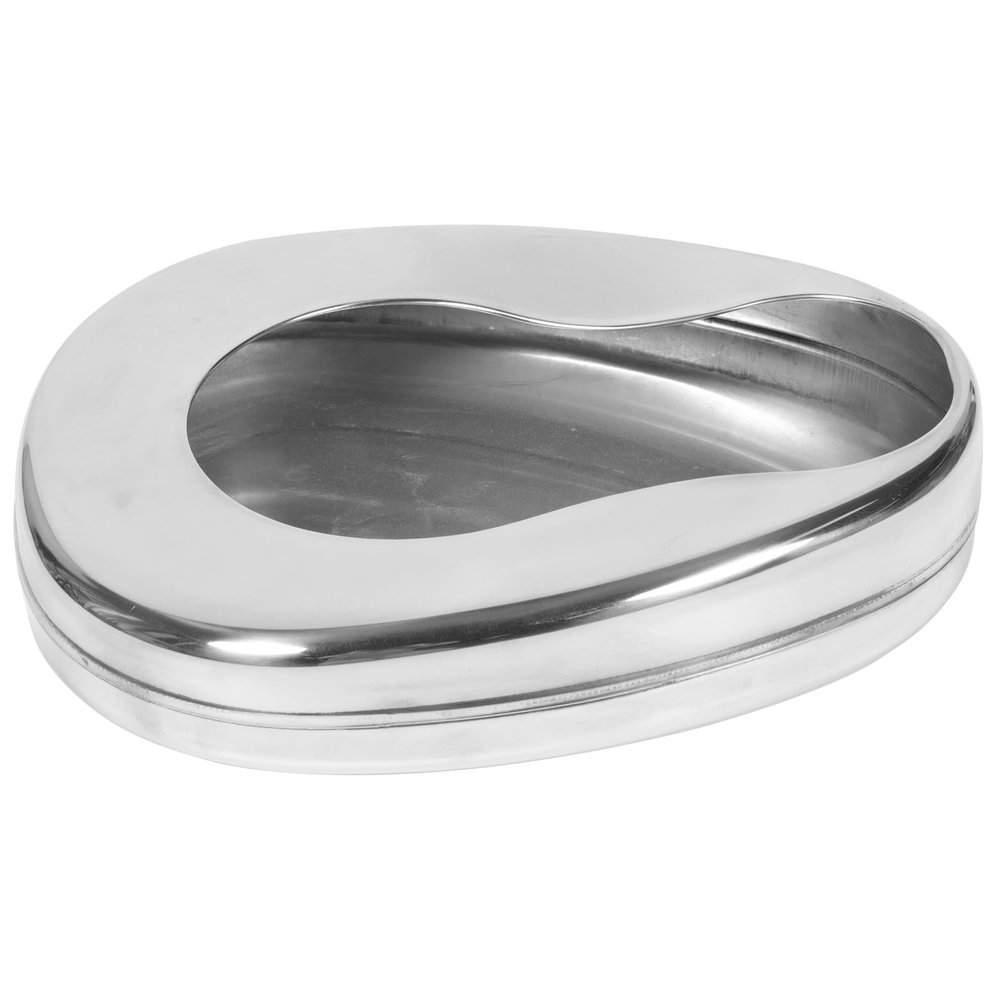 Stainless Steel Bedpan Urinal Silver Practical Nursing