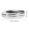 Stainless Steel Bedpan Urinal Silver Practical Nursing view 2