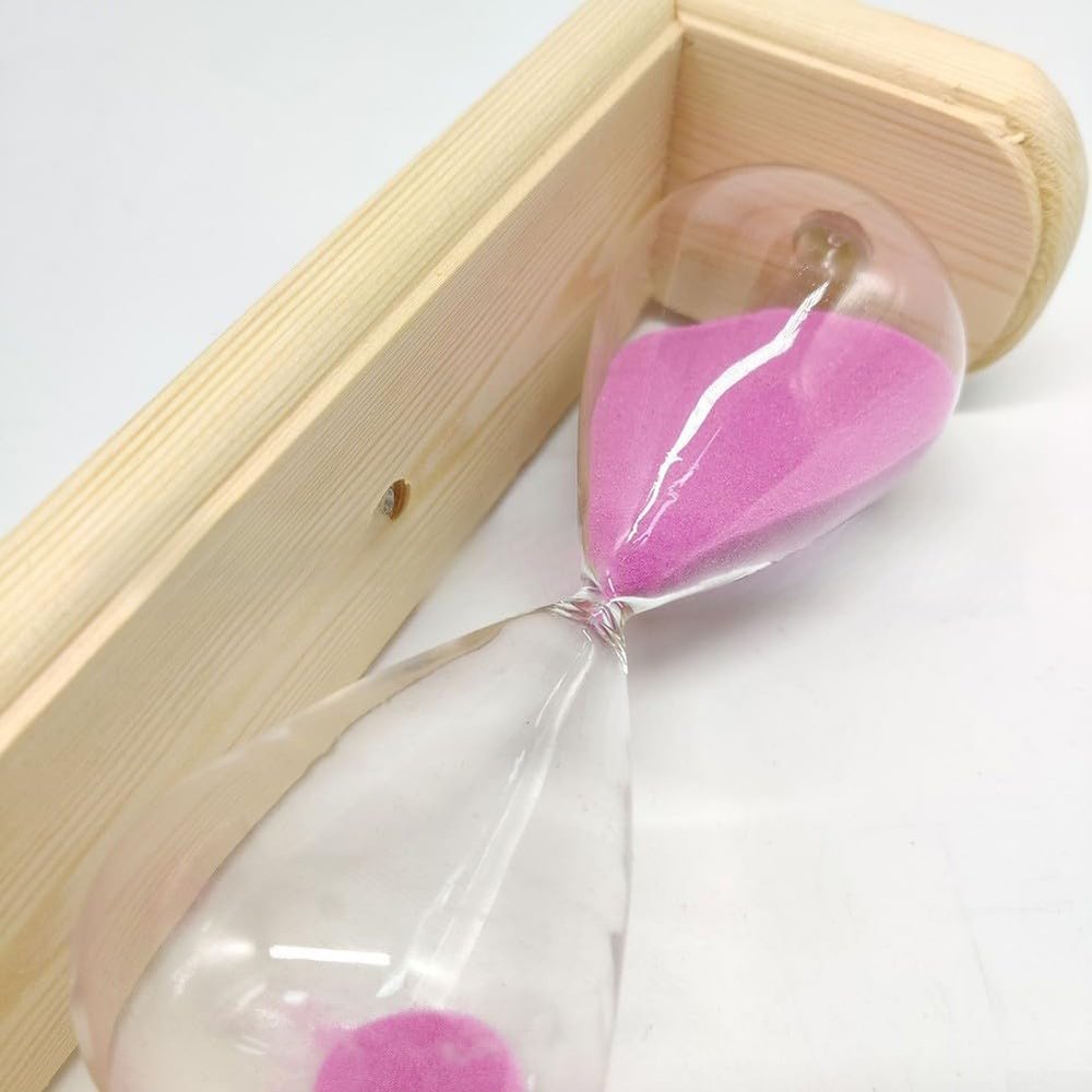 15 Minute Wooden Hourglass Timer For Sauna And Steam Room, Natural Wood Sand Timer, Sauna Accessory For Optimal Relaxation And Wellness, Elegant Timer