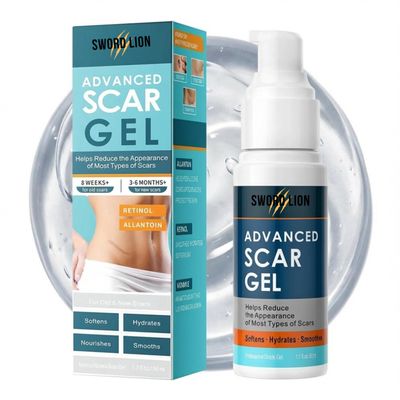 Advanced Silicone Scar Gel, Effective Scar Cream, Scar Removal Cream for Surgical Scars, Injury, Acne, Stretch Marks, Keloid, C-Section, Pack of 2 Bundle, 60 g, Reduce Raised Scars - Reduces Redness