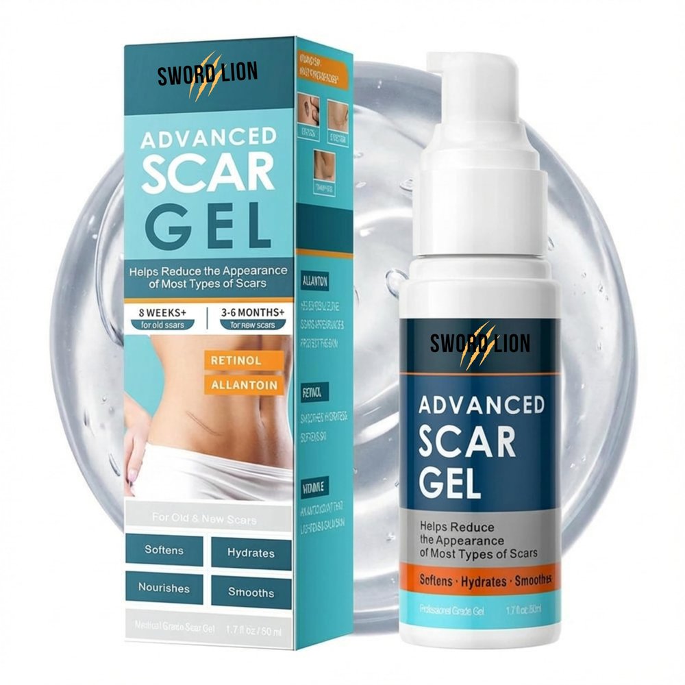 Advanced Silicone Scar Gel, Effective Scar Cream, Scar Removal Cream for Surgical Scars, Injury, Acne, Stretch Marks, Keloid, C-Section, Pack of 2 Bundle, 60 g, Reduce Raised Scars - Reduces Redness