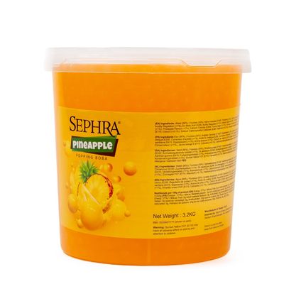 Sephra Pineapple Popping Boba 3.2kg Juicy Fruit Pearls for Drinks & Desserts