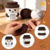 Birthday Gifts for Man Woman Dad Handmade Crochet Coffee with Inspirational view 2