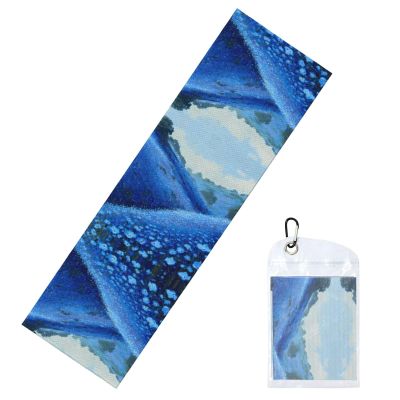 GGNKDL Hills Full of Blue Flowers Printing Cool Sports ice Towels are Suitable for Indoor and Outdoor Sports and Exercise Activities