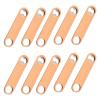 10Pcs Wood Flat Beer Bottle Opener Ergonomic Round Hole Drink Bottle Cap Opener with Comfortable Wood Grip Enduring Beer Bottle Opener