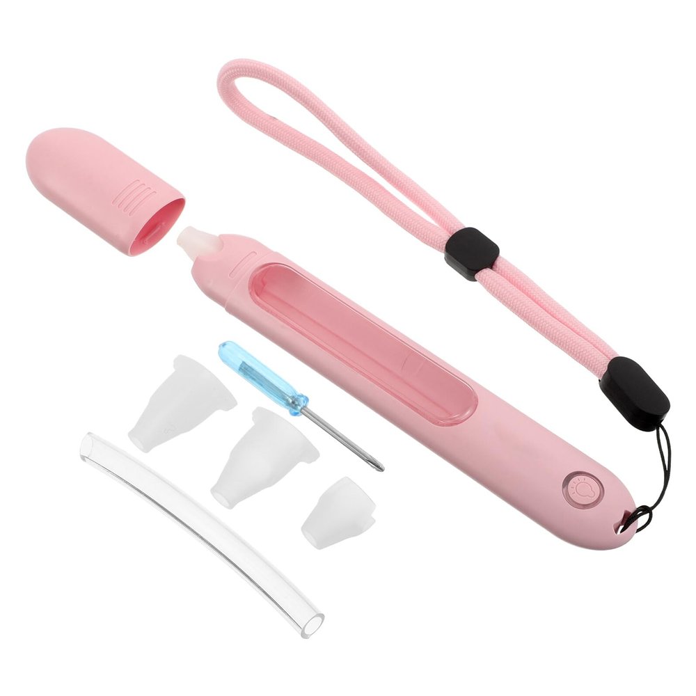 ARTSEWPLY Shockproof Pink Thermometer Case Sleeve for Glass Thermometers with Lanyard, Portable Protective Cover and Adult Use, Temperature Gauge Storage for Travel and Hospital