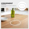 UKCOCO 3sets Replacement Lunch Box Silicone Sealing Ring Airtight Food Container Gasket School Work Accessories Stretchable Round Kitchen Sealing Ring view 3