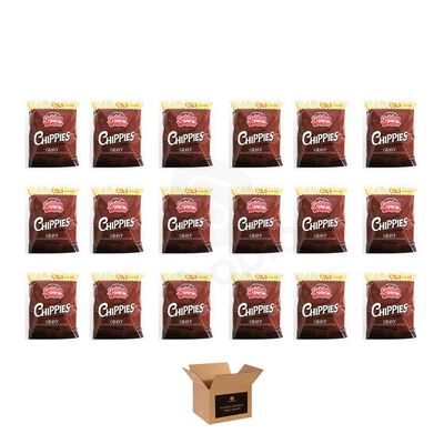 Golden Wonder Variety Crisp Pack Potato Crisps - 3 Pack of Delicious, Crunchy Snacks for Any Occasion | Family-Friendly Multi-Pack 25g (Chippies Gravy 1-70g x 18Pack)