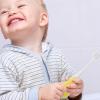 DIYEAH Manual Boys and Soft Bristle Toothbrush for Ages 2-5 Yellow Food-Grade Material Suitable for with Ergonomic Handle view 4