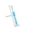 Ciieeo 3pcs Manual Toothbrush Set for 2-8 Years, Soft Bristles Protective Toothbrushes with Cartoon Elephant Design, Gentle Oral Care for s Sensitive Gums view 2